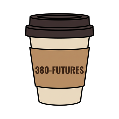 380-FUTURES on a coffee cup