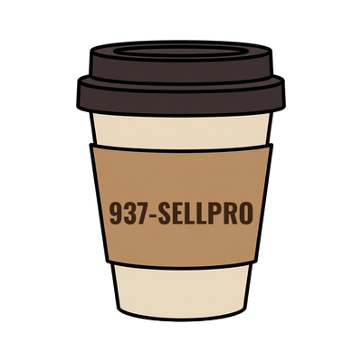 937-SELLPRO on a coffee cup