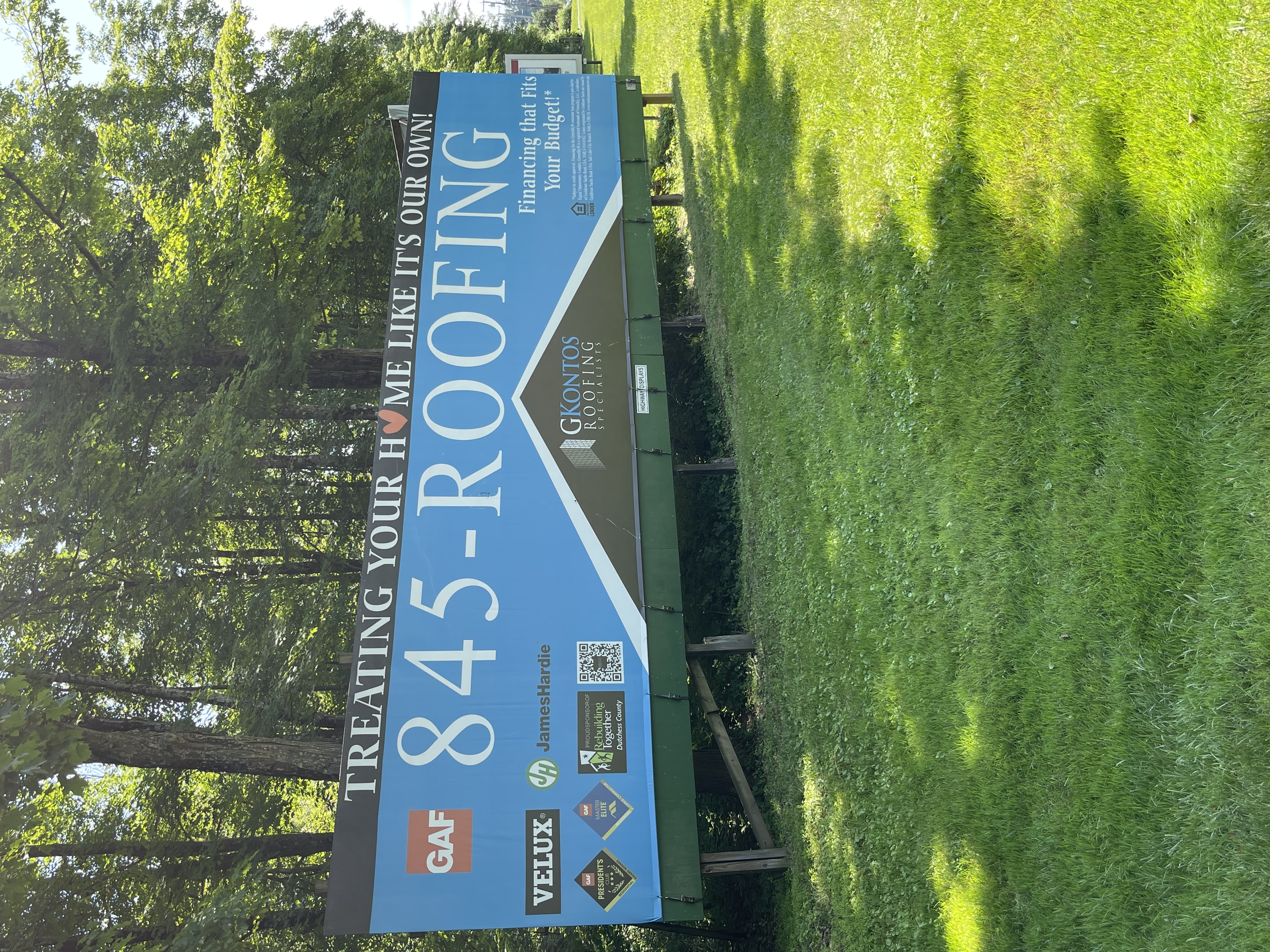 845-ROOFING billboard, Hudson Valley NY